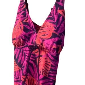 Set of 2 tankini tops w/ navy swim trunk Ocean Dream Signature Size 16